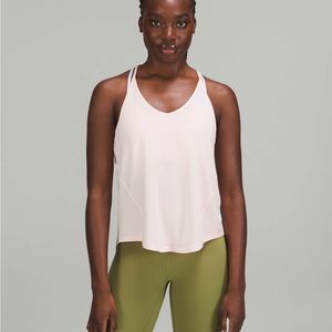 Lululemon Modal-Silk Yoga Tank Top Size 6 Strawberry Milkshake Pink